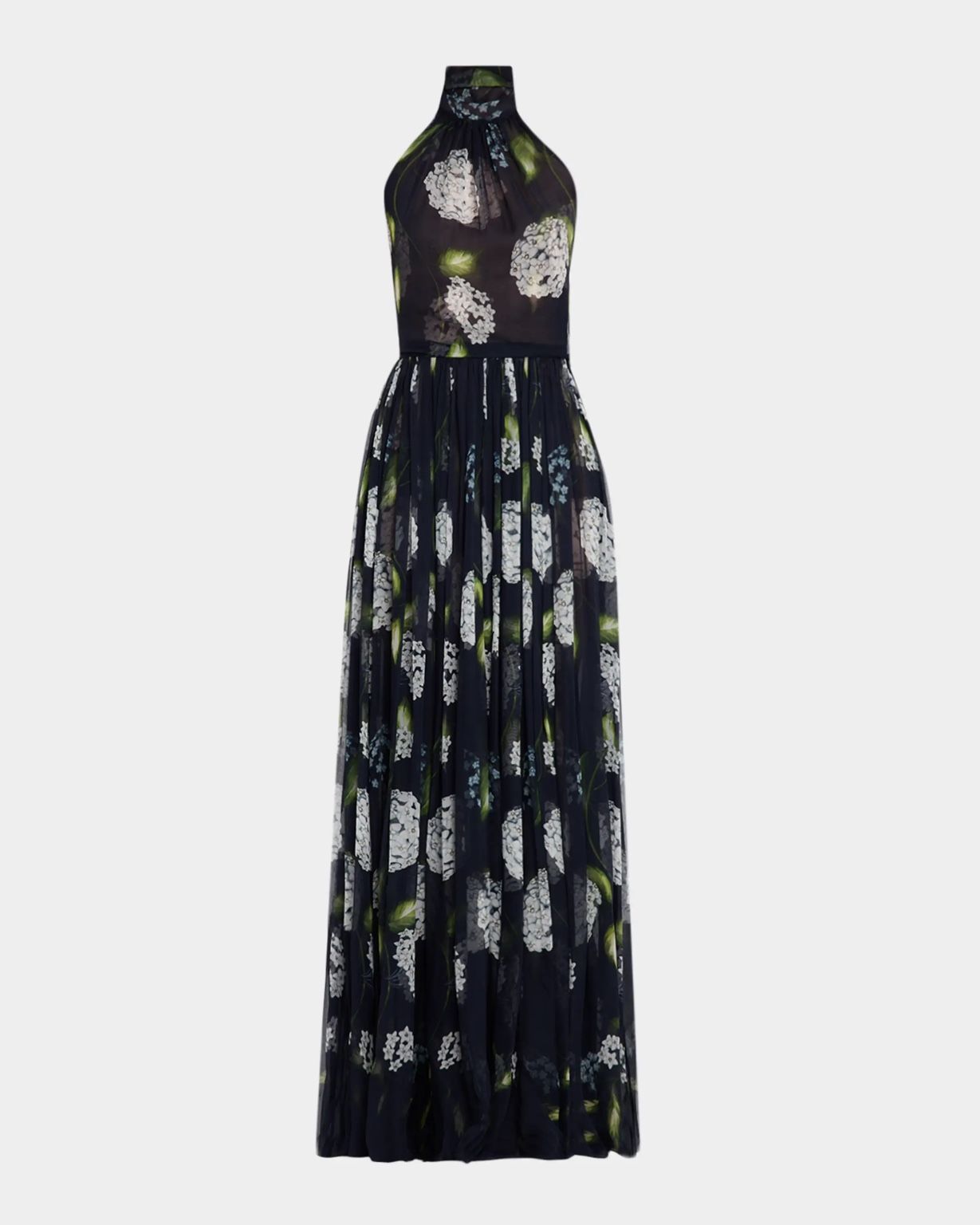 Oscar de la Renta silk chiffon gown